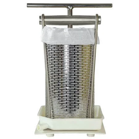 Tabletop 4.7L stainless steel hand juice press manual squeeze cheese machine
