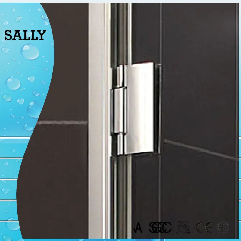 A015 Высокое качество хром рамка душ стекло экрана шарнира корпус ванны с полотенцем бар