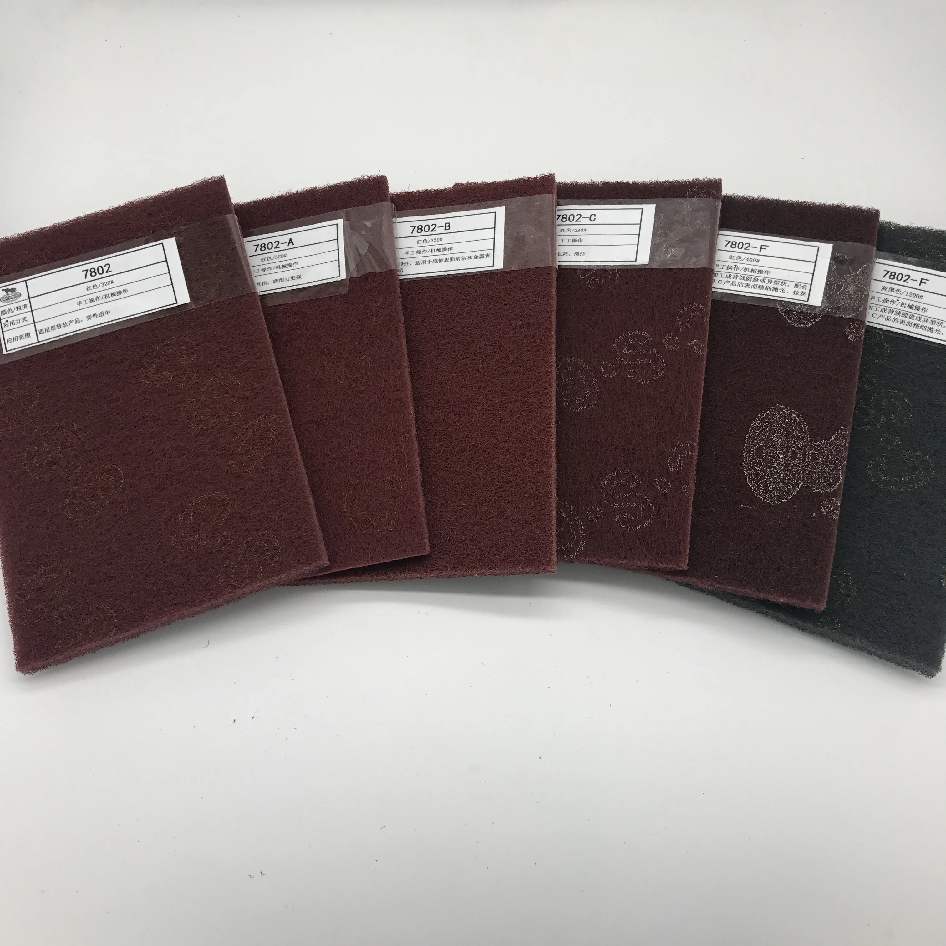 Well matched Non Woven Abrasive Scouring Pad for wire drawing of no-metal