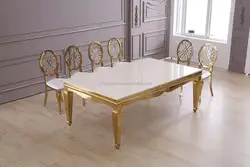 Luxury Large Stainless Steel Wedding Tables