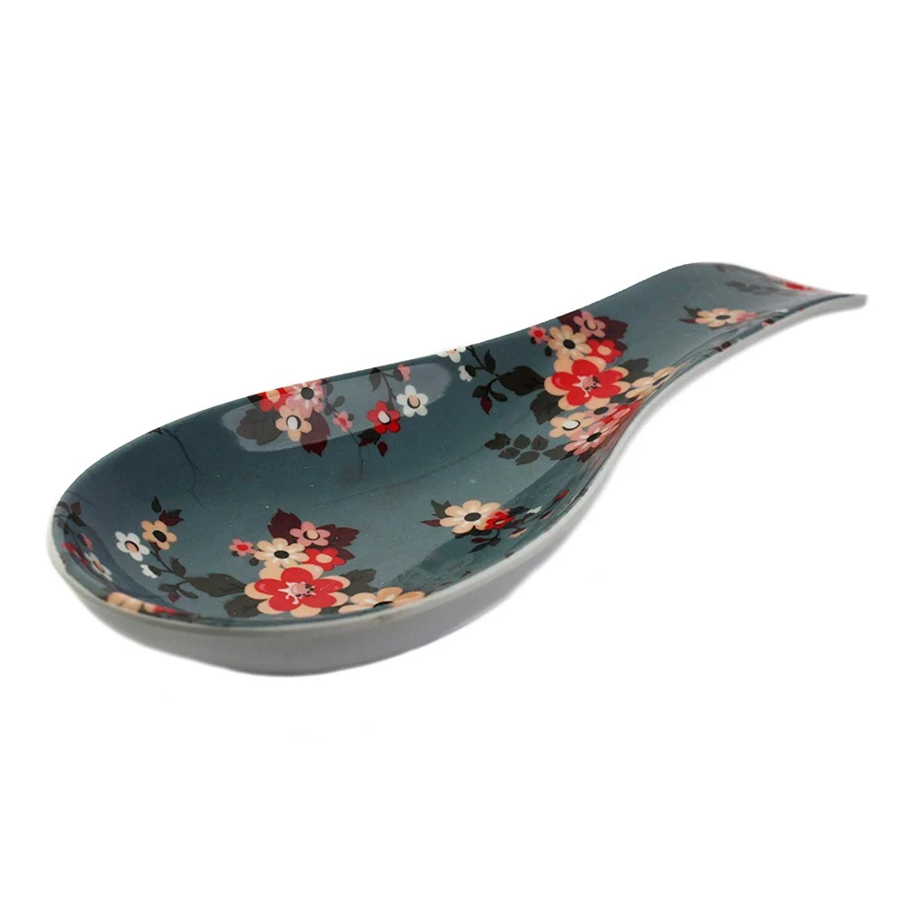 
Melamine custom kitchen spoon rest plastic soup spoon holder 