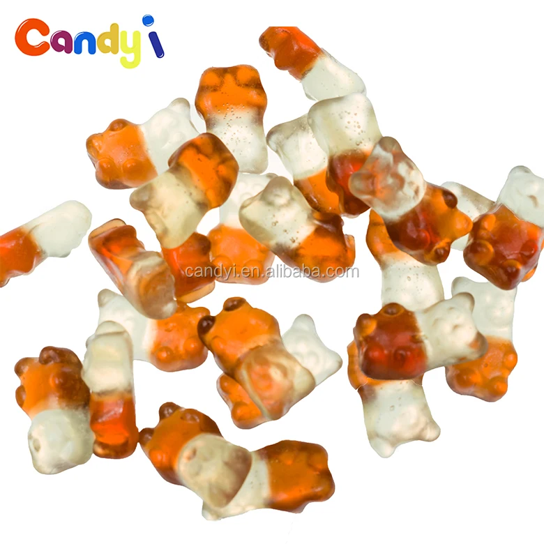 China supplier multi color sweets fruity mini baby bear shaped gummy candy