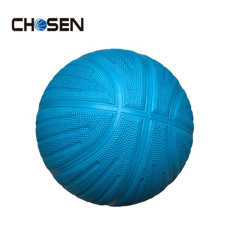 Hot Sale Kids Sports Ball Blue High Quality Inflatable Wavy Rubber Basketball