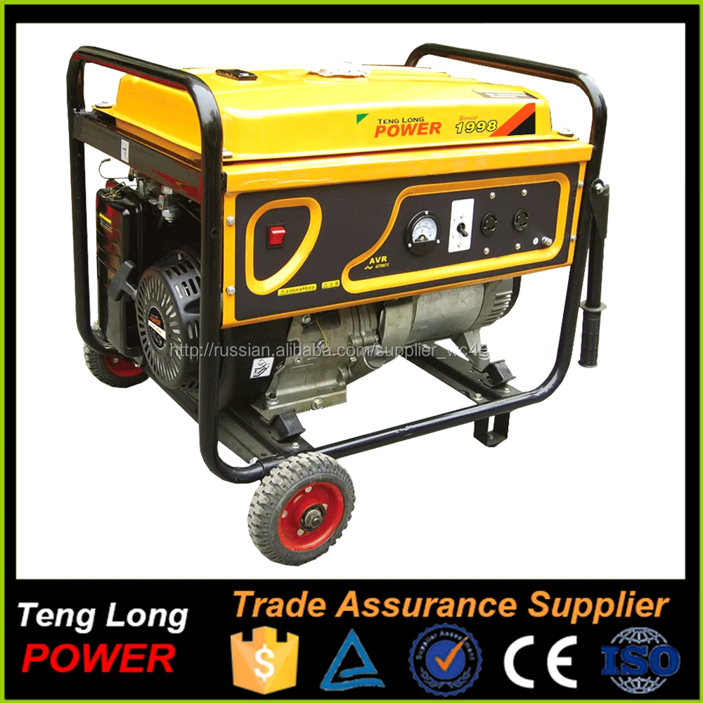 Ce ISO AC single phase 2kw portable electric start gasoline generator for sale