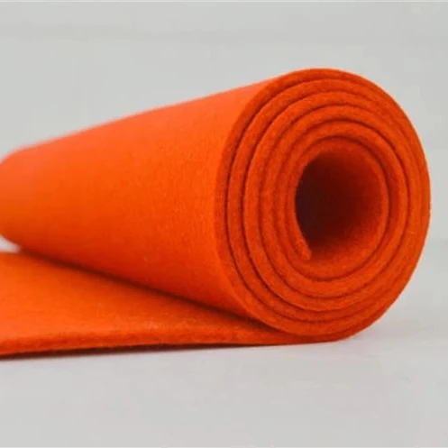 
2019 hot sale different thicknesses and density needle punch color polyester felt sheet for laser cutting 