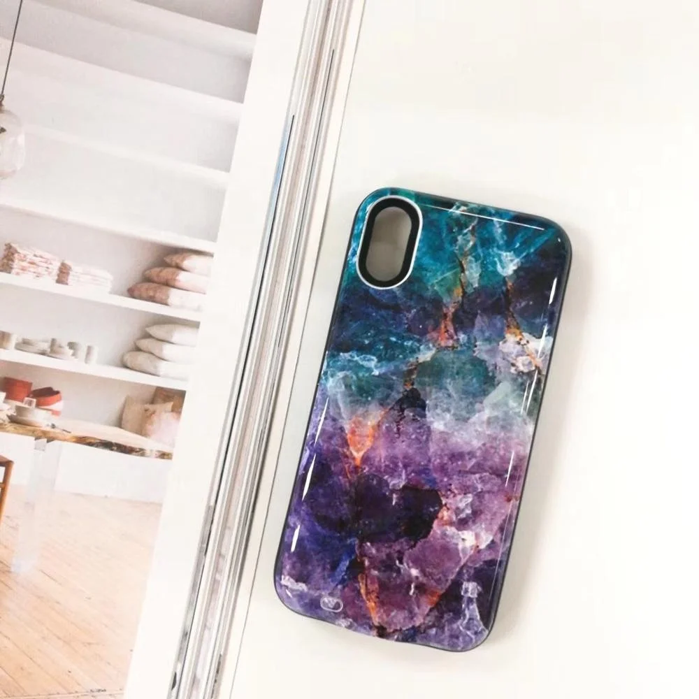 Amazon Seller  Marble mobile battery phone case charger power bank 6000mAh for iphone10 X XS MAX