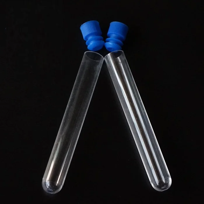 13X75 2Ml 5Ml Disposable Sampling Laboratory Borosil Borosilicate Glass  Plastic Types Test Tubes With Stopper Hat