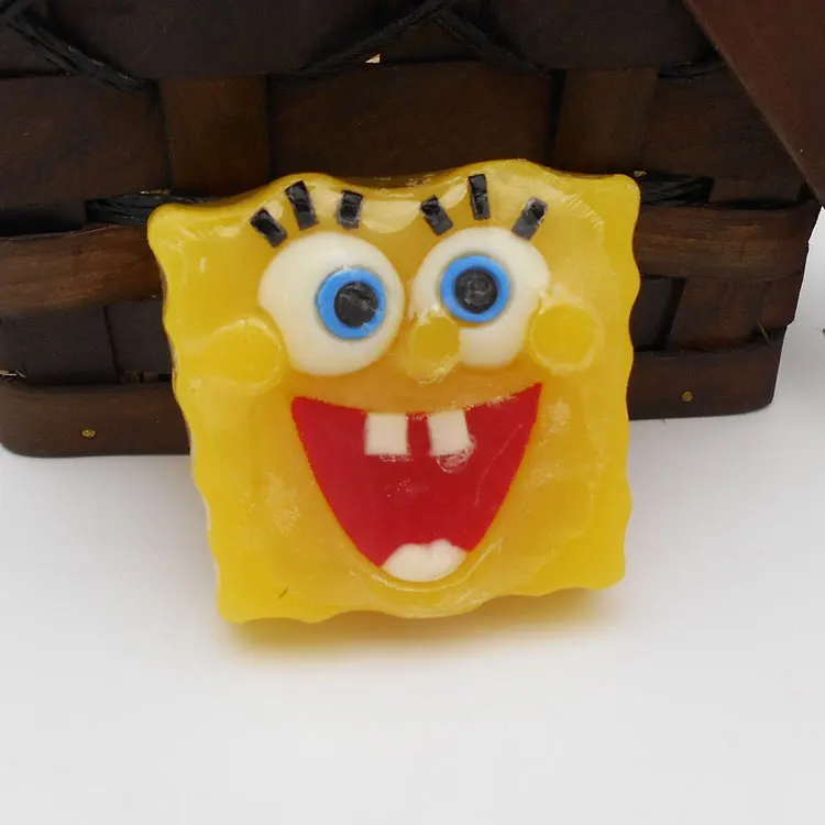 Wholesale best selling oem all natural nice fragrance spongebob cartoon figure kids soap
