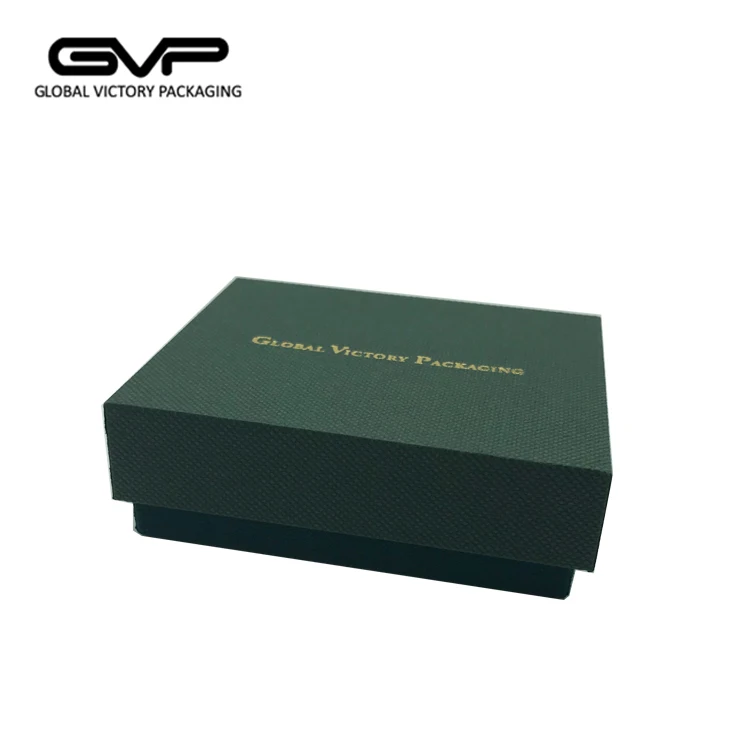 Green Paper Cardboard Storage Box Custom Jewelry Packaging