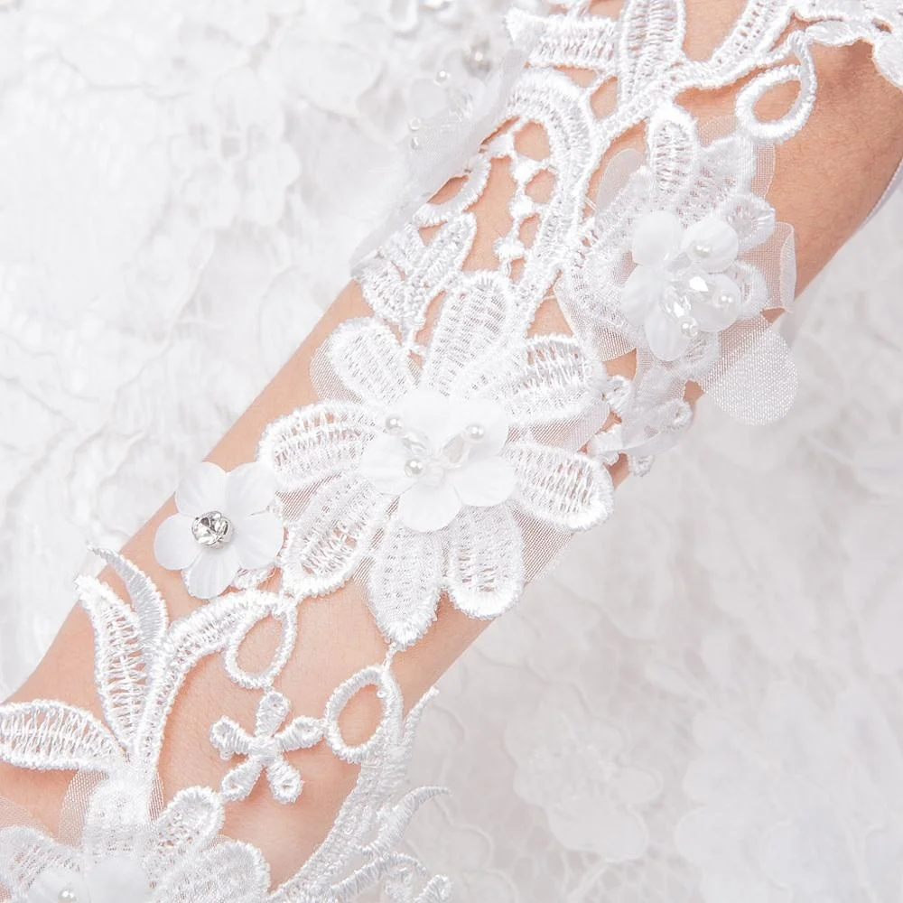 
fingerless lace bridal gloves long lace gloves 