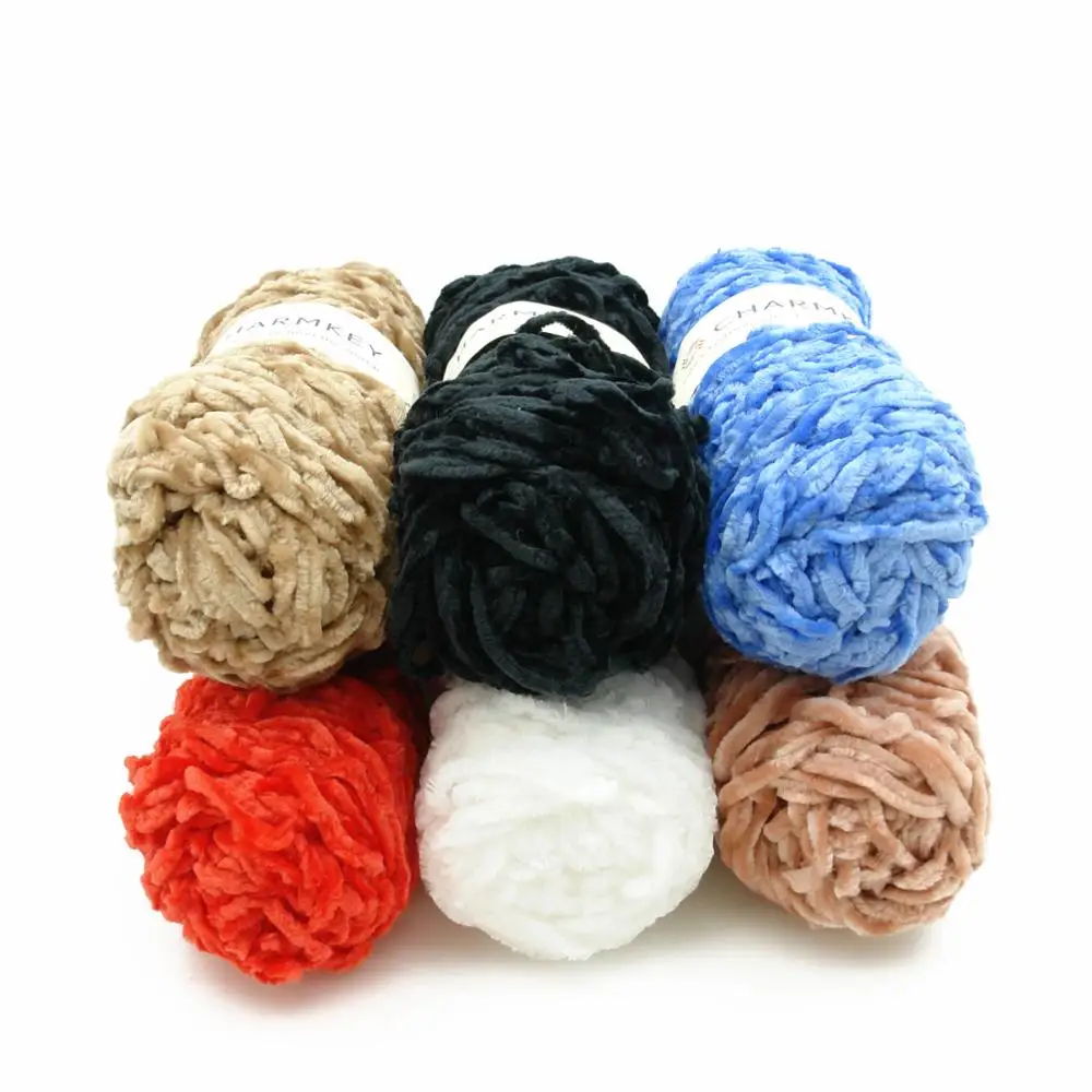 
fancy yarn 100 polyester yarn bulky chenille yarn for knitting sweater 