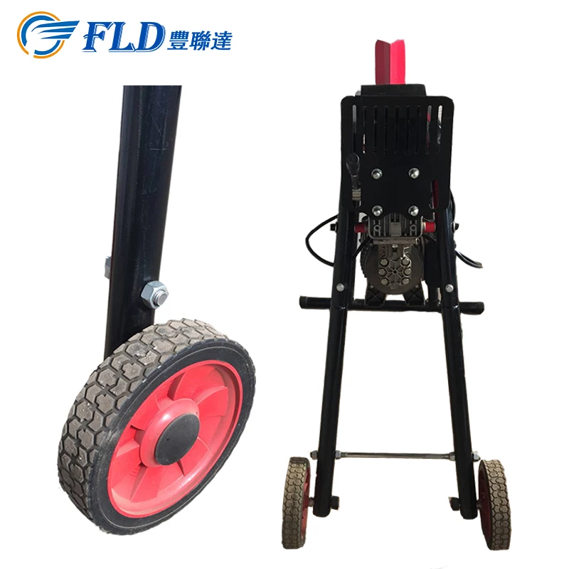 China manufacture top 230V 50HZ 7 ton red electric used log splitter for sale