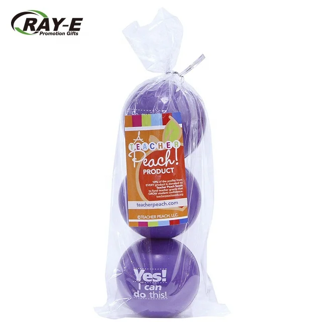 Round Stress Ball Assortment Stress Relief Toys for Kids and Adults Promo Custom Logo Printed PU Stress Ball