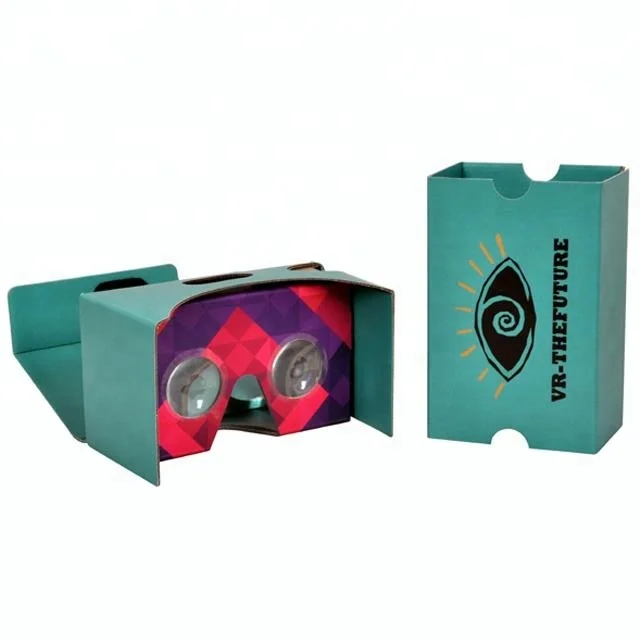  Пользовательская печать google cardboard v2.0 3D очки виртуальной