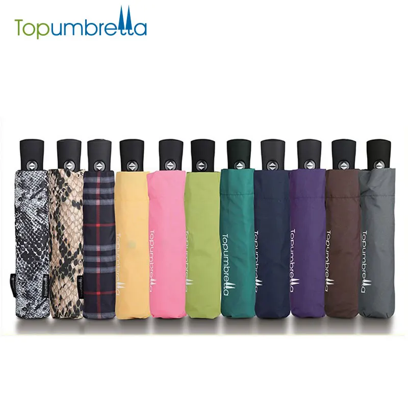 21 inches classic customizable strong auto open close rain 3 fold umbrella