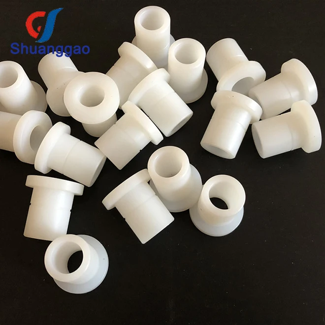 Custom self-lubricating Nylon Plastic Flanged Bushing