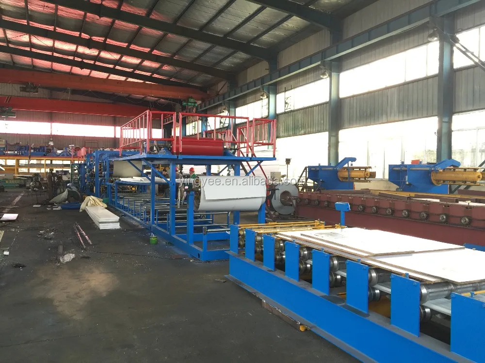 hydraulic press equipment for eps & rock wool sandwich panel/wall sandwich panel roll forming machine