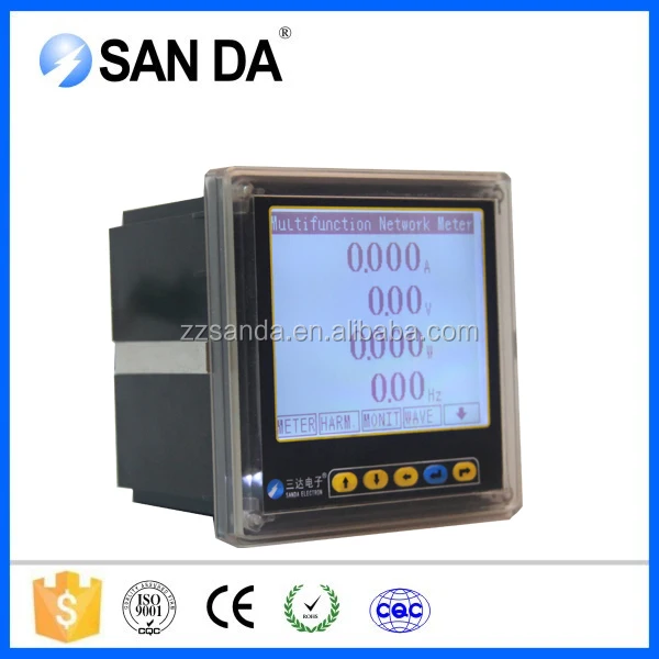Electricity Multi-tariff rate meter for power quality analyzer with THDI/U U/I unbalance function