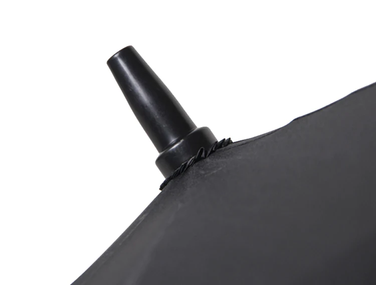 Black Color Auto Open Air Vented Golf Umbrella with No Metal Rain