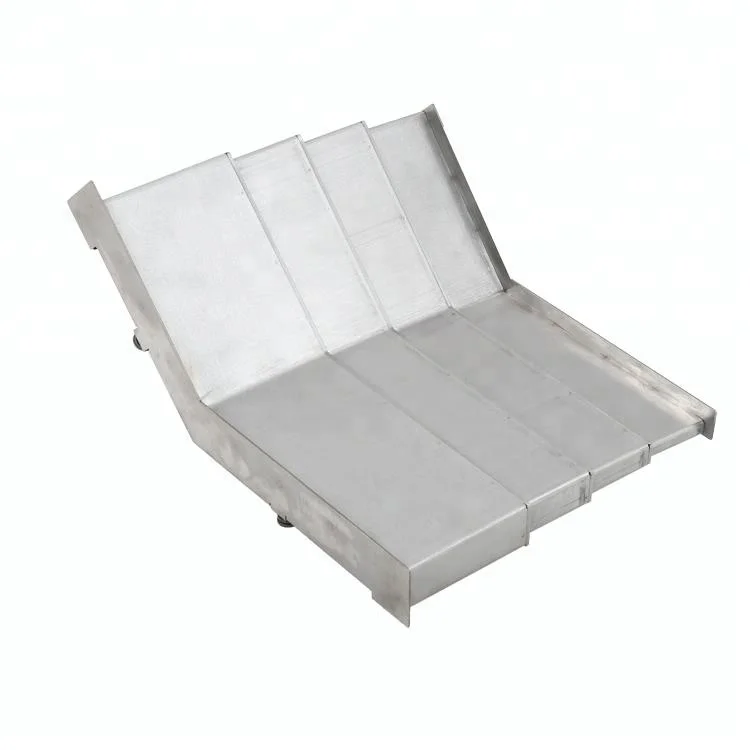 steel plate telescopic bellow cover,protective bellow covers for cnc machine by Judy Hao