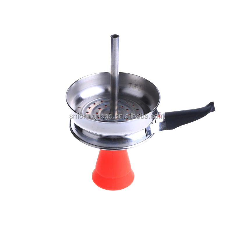 Cheap Silicone Hookah Bowl Set with Stainless Steel Chimney Shisha Charcoal Holder