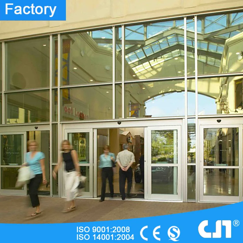 Aluminum Frame Double Open Automatic Door  commercial electric door system automatic glass sliding doors
