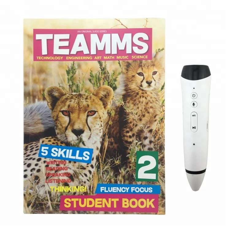 Teamms говорящее перо книги комплект детская книга деятельности От 7 до 12 лет начального школьного на английском