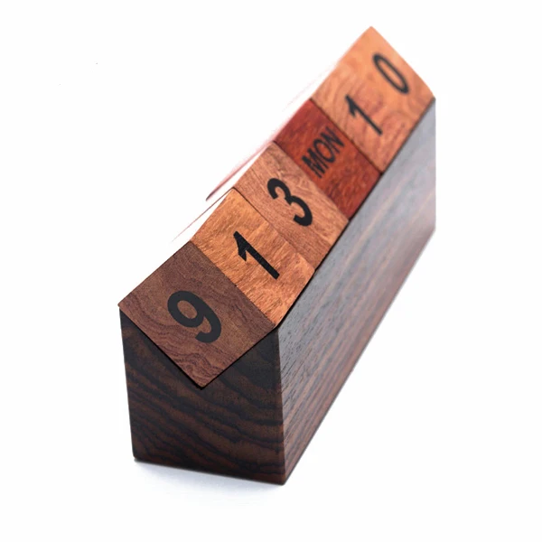 Fashion Hot Sales Manually Wood Cube Calendar, Creative Calendar DIY Perpetual Calendar