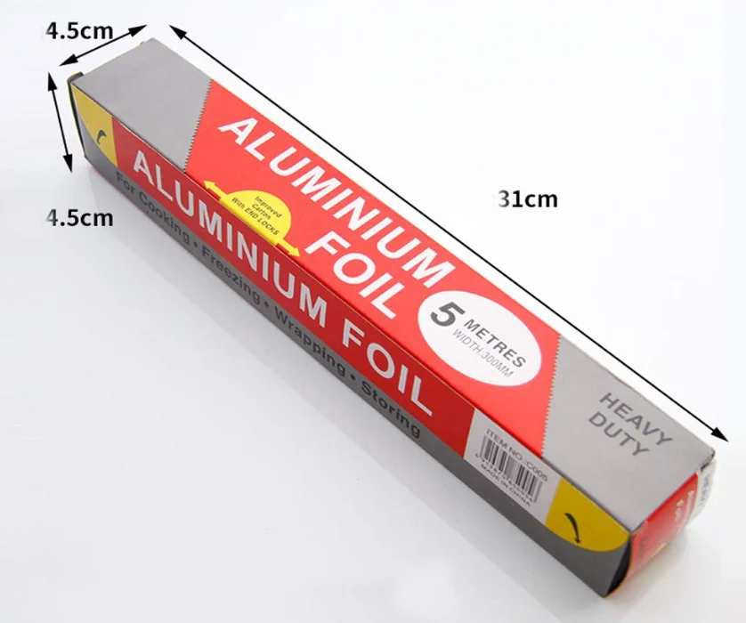 Aluminum Foil Food Wrapping Paper Rolls For Butter Paper