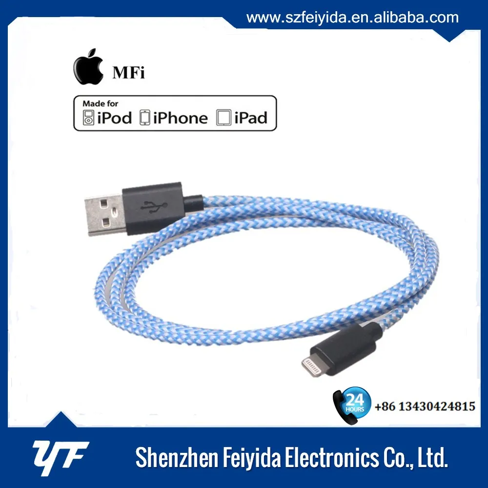 Original MFO 8 pin to usb charging cable for iphone 5 6 7