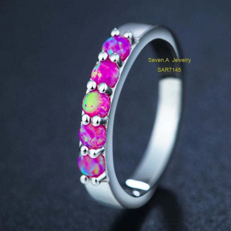 Sevenajewelry SAR7144 Top Sale Manufacture Wholesale New Design Rings Jewelry For Women Saudi Gold Ring Opal