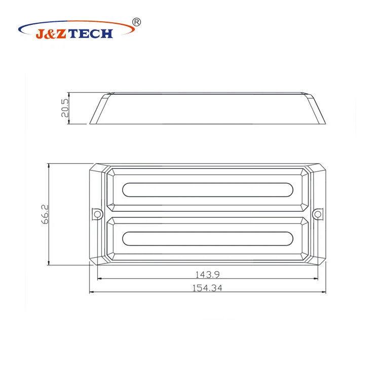 Car Accessories double Row Led Headlight Linear bright strobe light for vehicle