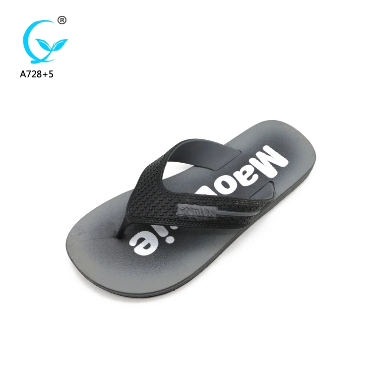 Customized printed design flip flop rubber summer beach slipper
