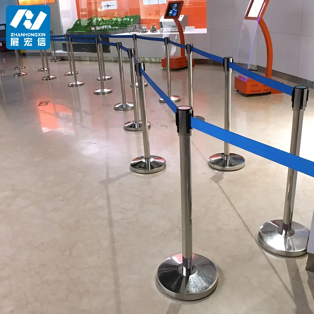 Catering Equipment Tall Stanchions Retractable belt Stanchions