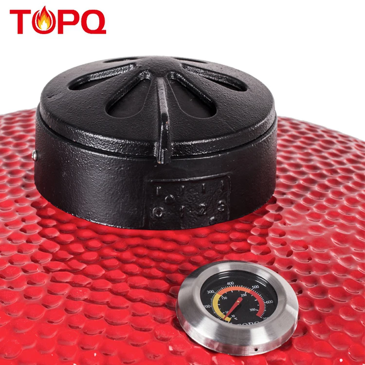 China Manufacturer TOPQ Ceramic Big BBQ Grill Kamado outdoor clay tandoor oven