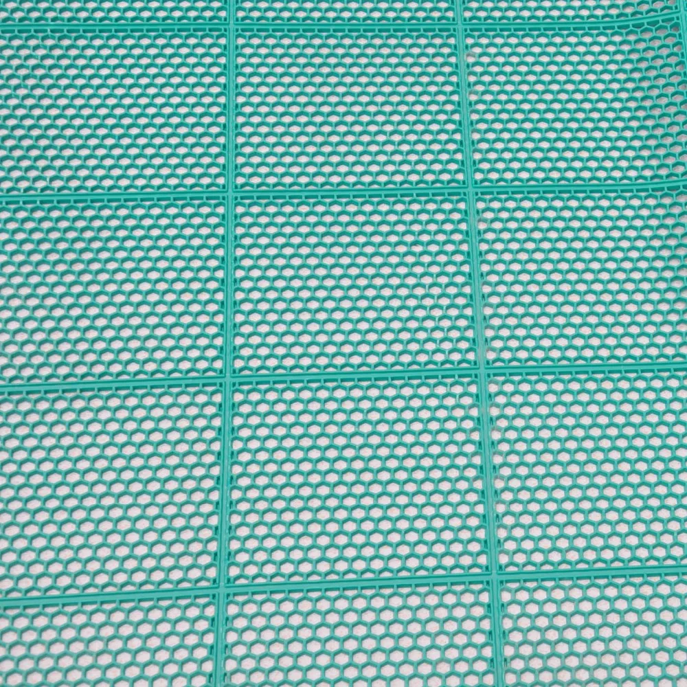 anti slip pvc floor mat Indoor outdoor hexagon PVC plastic garage floor mat