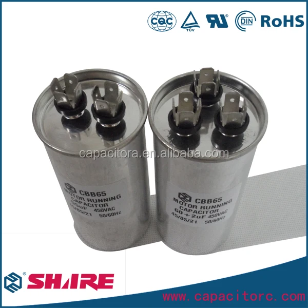 Овальные Винт Конденсатор CBB65 SH Запустить Двигатель Самоисцеления Conditoner Конденсатор