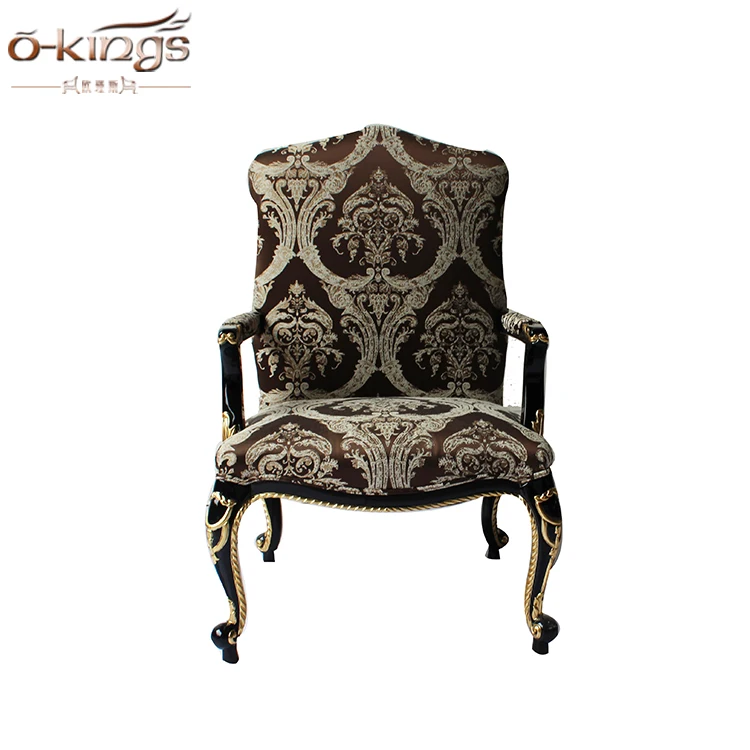 Saudi Arabia Palace furniture hotel court style fabric louis xv chair