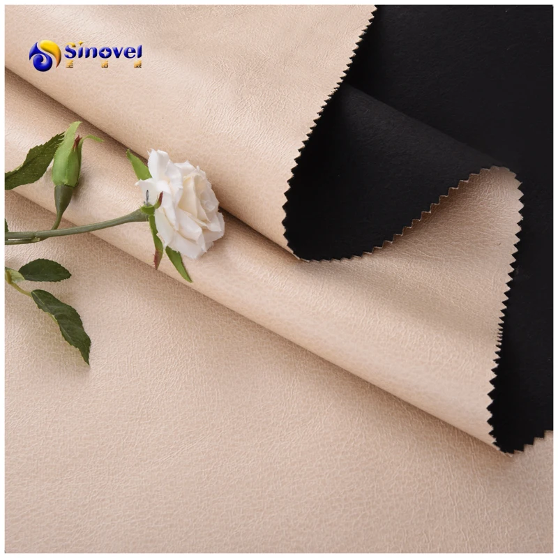2019 new design 100% polyester pu coating bronzing suede fabric for upholstery