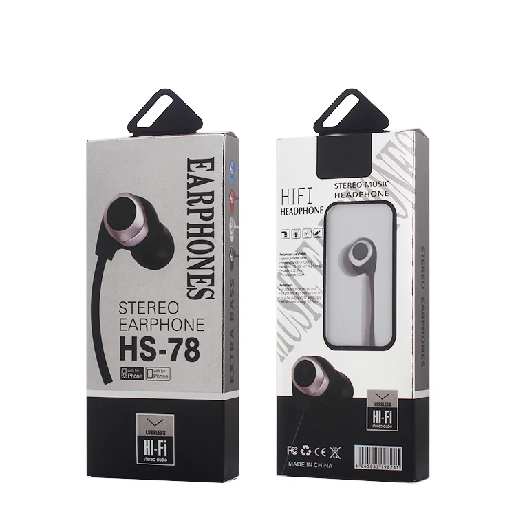 China Earphone manufactures Super Bass Wired  Earphone with Mic Audifono Celular