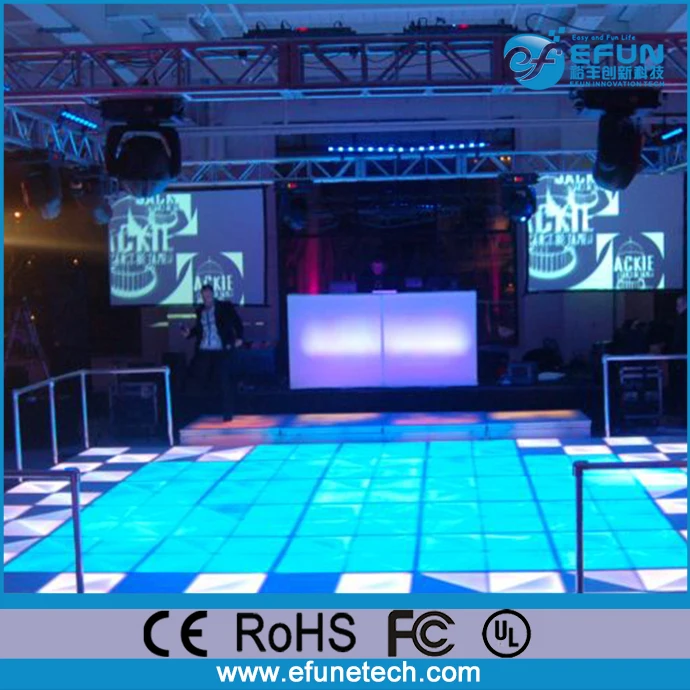 China Factory Wholesale 3D Led Video Interactive Dance Flooring Led Display Dance Floor Lights