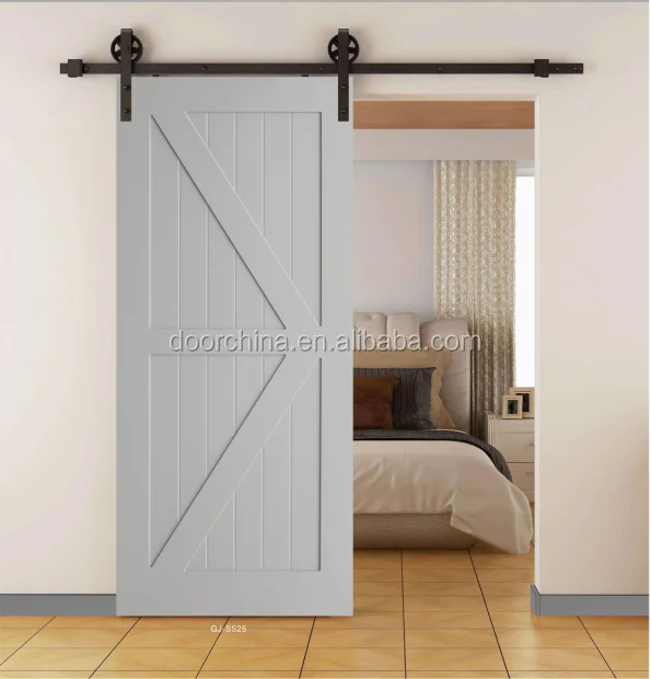 
Rustic Style Arrow Sliding Barn Door painting door Slab With barn door hardware 