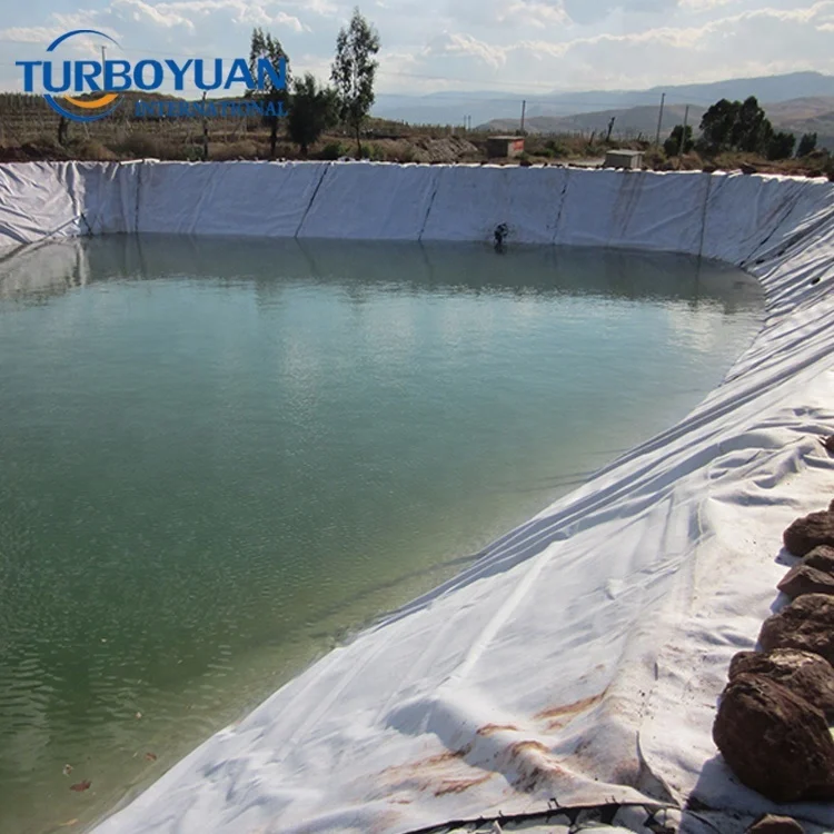 Полиэтилен пищевого класса HDPE геомембрана для мембранных водоемов аквакультуры 20 мил