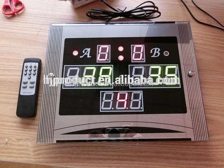 Hot selling Electronic Digital billiard snooker Scoreboard with remote control