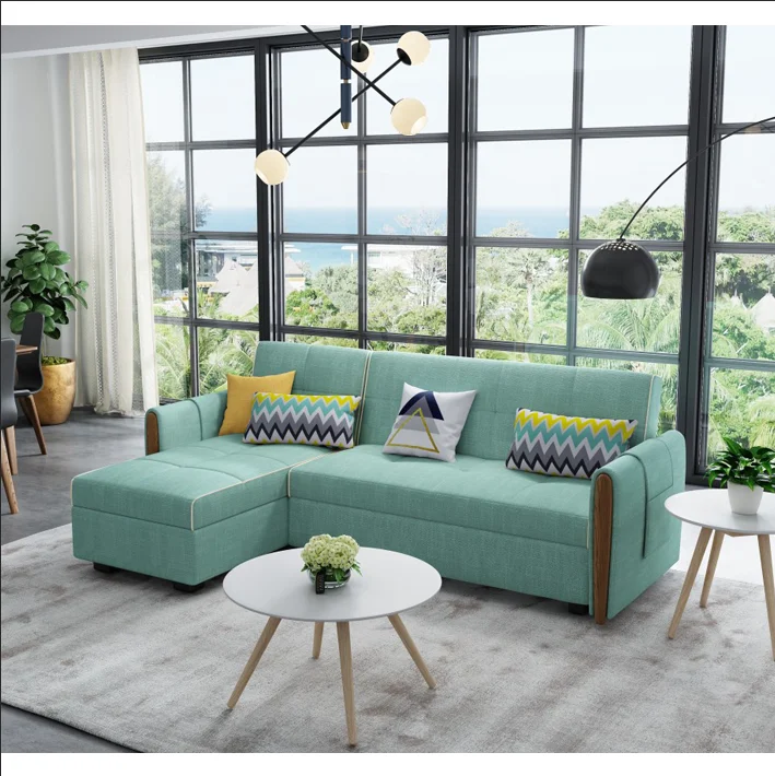 Modern design Living room best fabric corner sofa bed sofa come bed folding furniture with storage