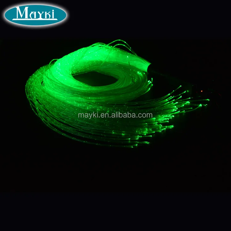3*0.75mm PMMA sparkle flash fiber optic cable for baby room decoration sensory, curtain, chandelier, waterfall light