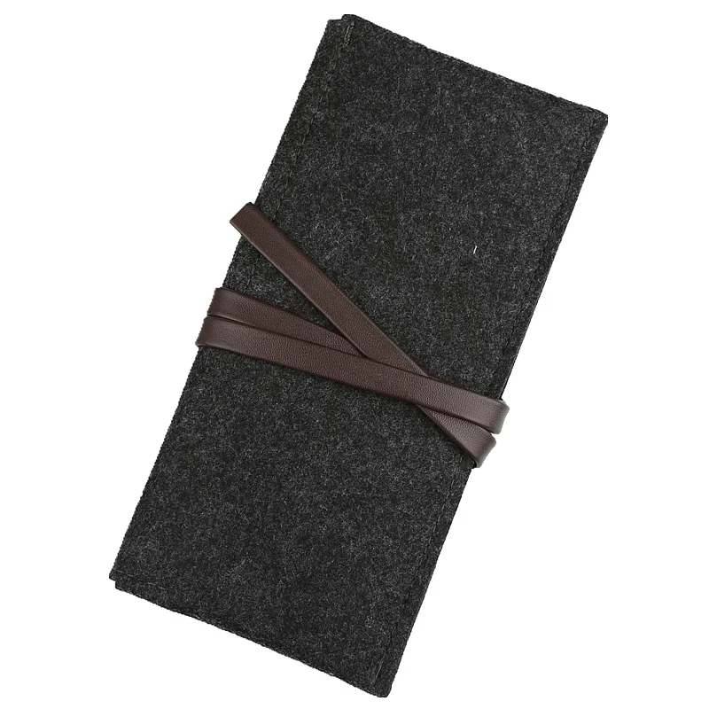 Stationery Pouch Felt Pencil Case Bag Multi-functional Felt Pen Pouch