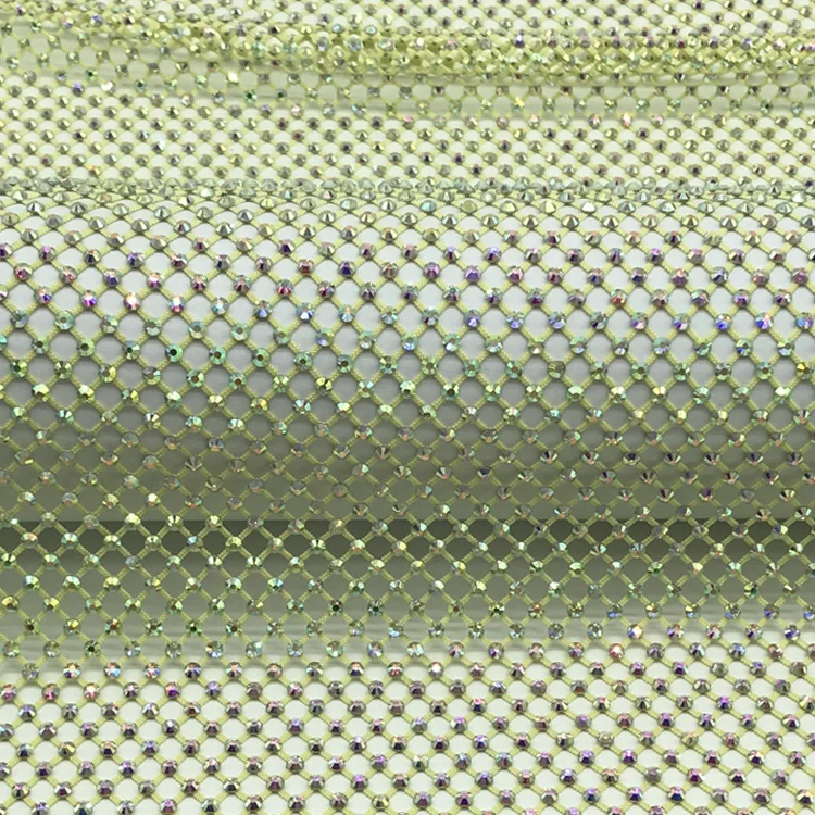 Прямая поставка с завода, черный с AB/прозрачный горный хрусталь, сетка для обрезки ткани