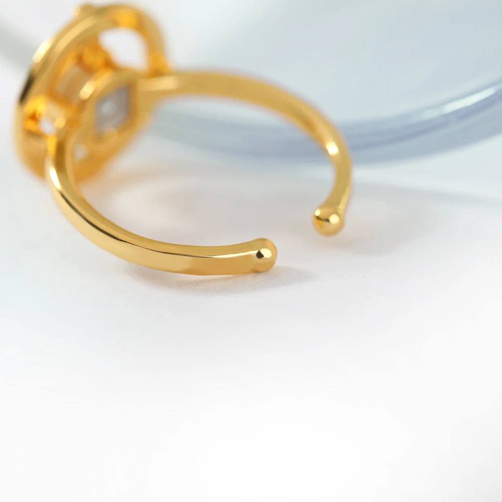 New coming unique design copper ring 100 languages I love you projection design ring