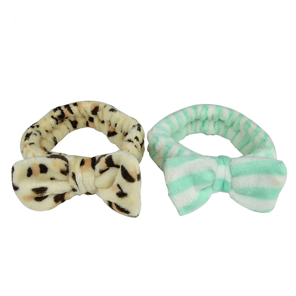 Модный дизайн Детская повязка на голову с бантом для макияжа